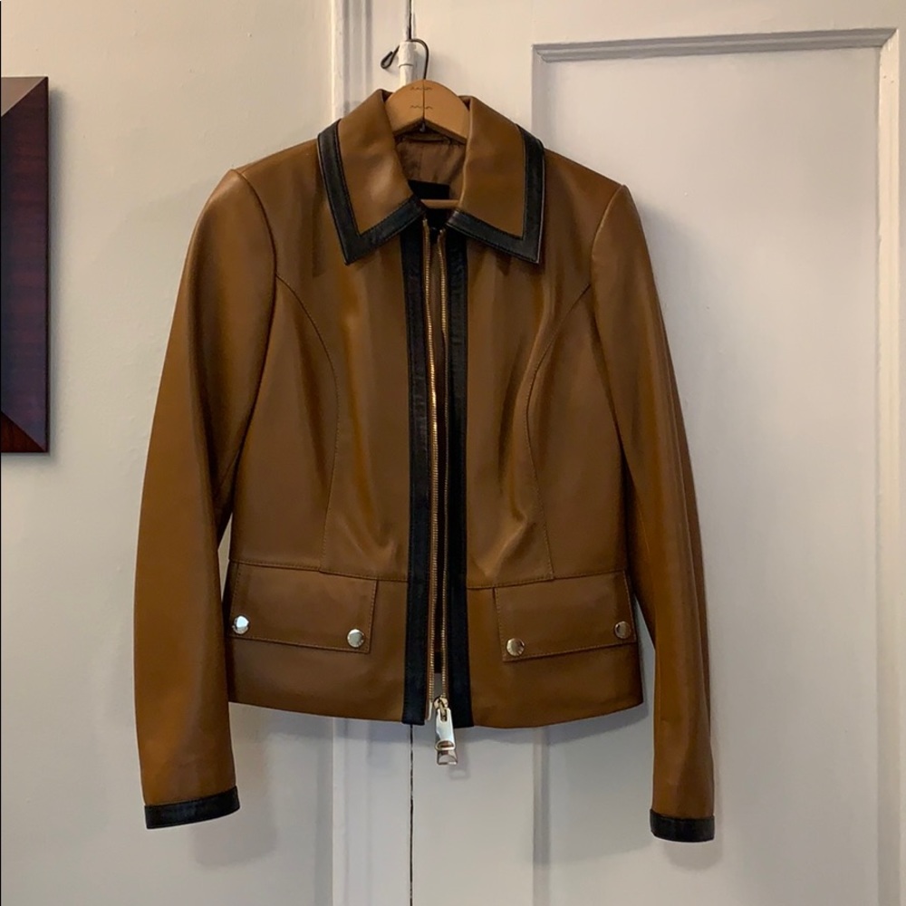 Emelda leather jacket